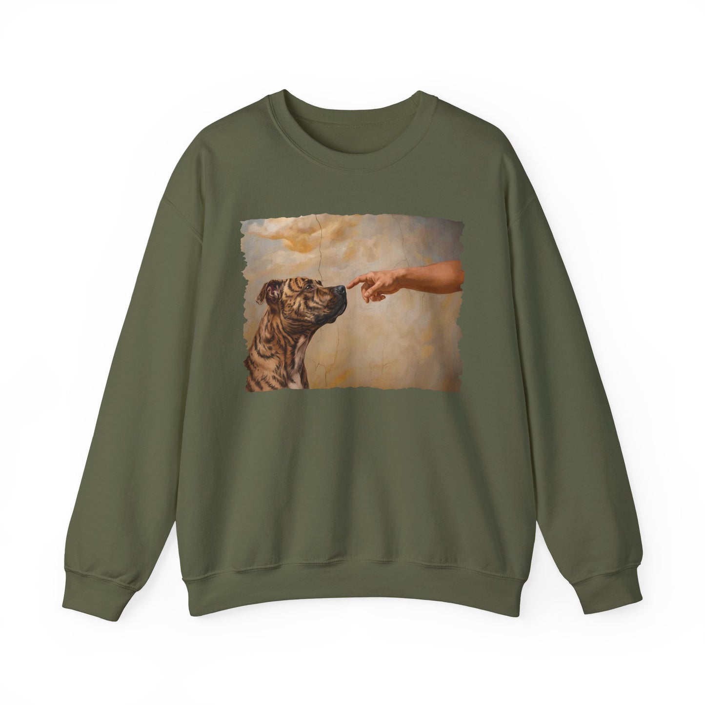 Pitbull Brindle Creation Crewneck Sweatshirt