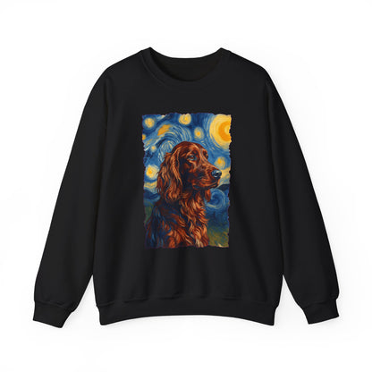 Irish Setter Van Gogh Crewneck Sweatshirt