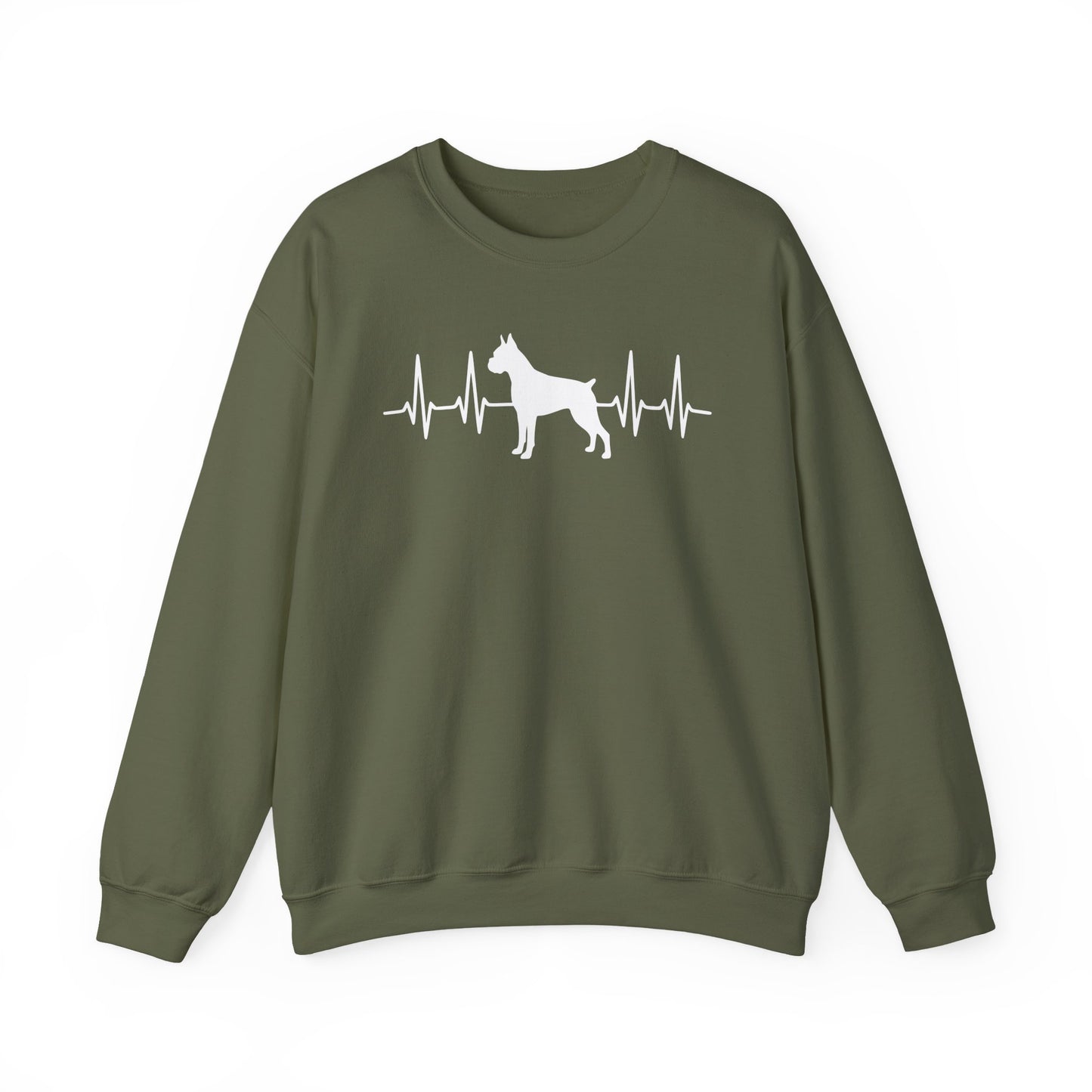 Boxer Heartbeat Crewneck Sweatshirt