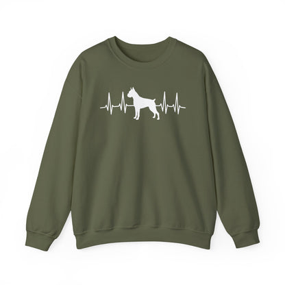 Boxer Heartbeat Crewneck Sweatshirt