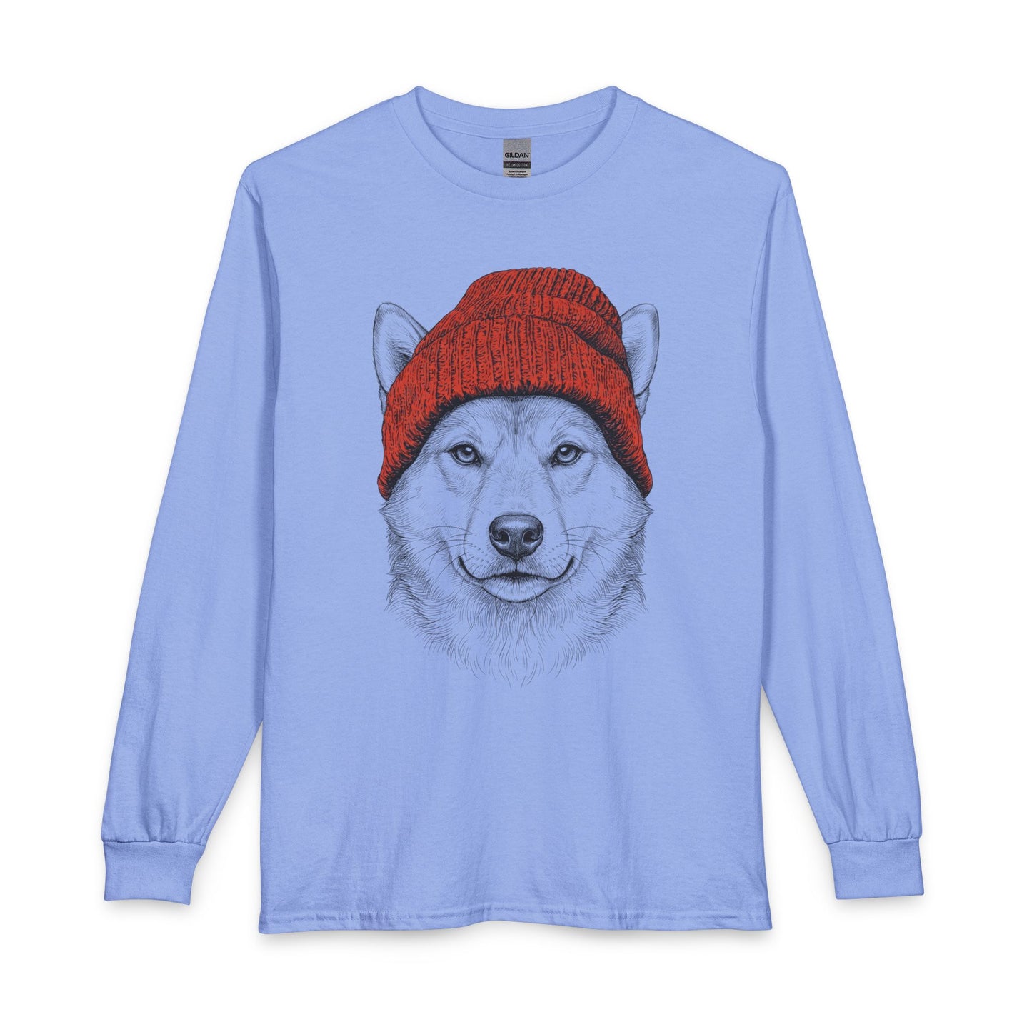Shiba Beanie Long Sleeve Carolina Blue