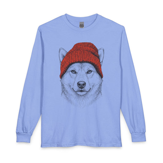 Shiba Beanie Long Sleeve Carolina Blue