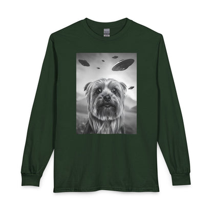 Yorkshire Terrier UFO Long Sleeve Forest Green