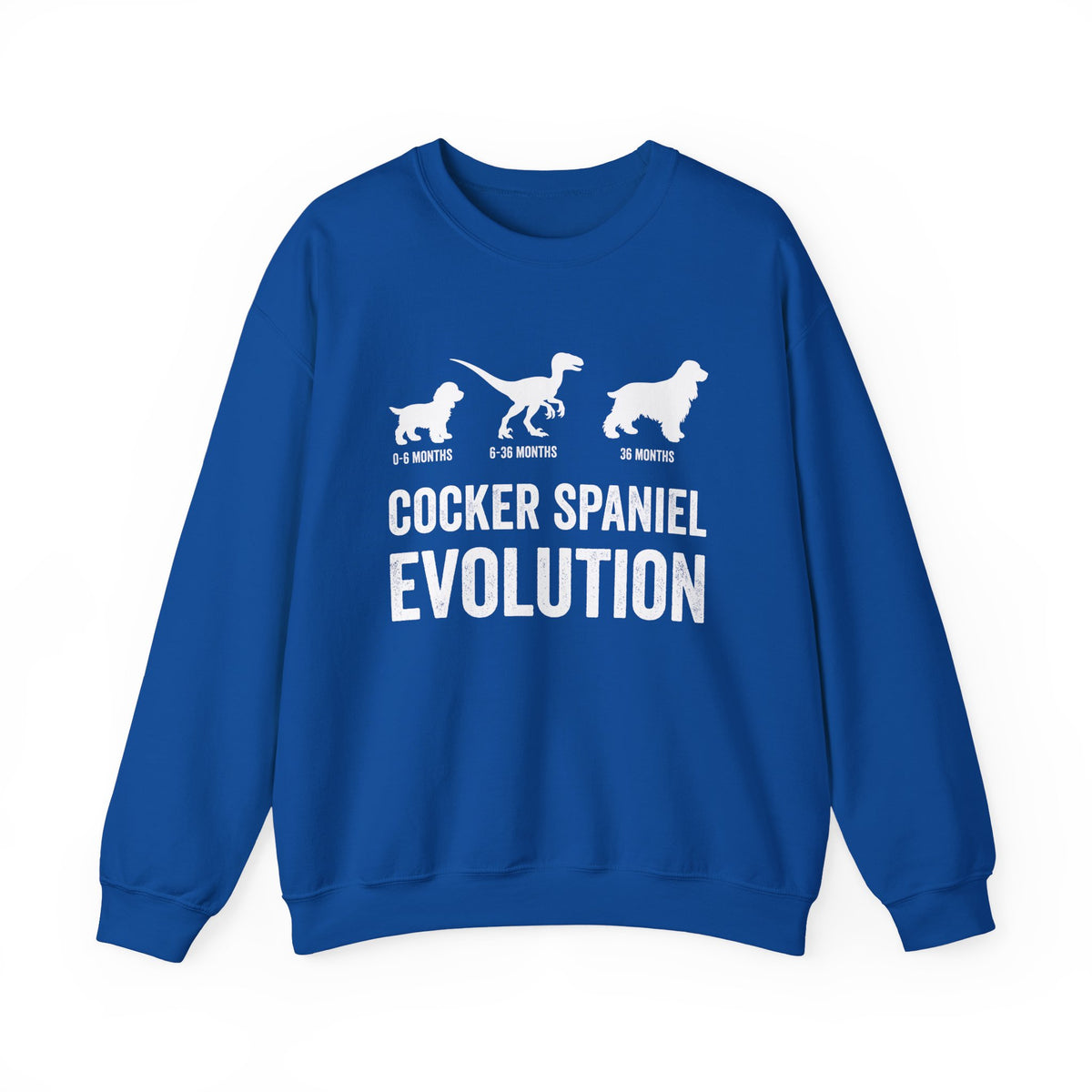 Cocker Spaniel Evolution Crewneck Sweatshirt