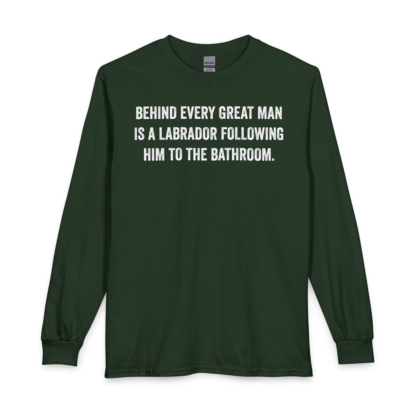 Great Man Labrador Long Sleeve Forest Green
