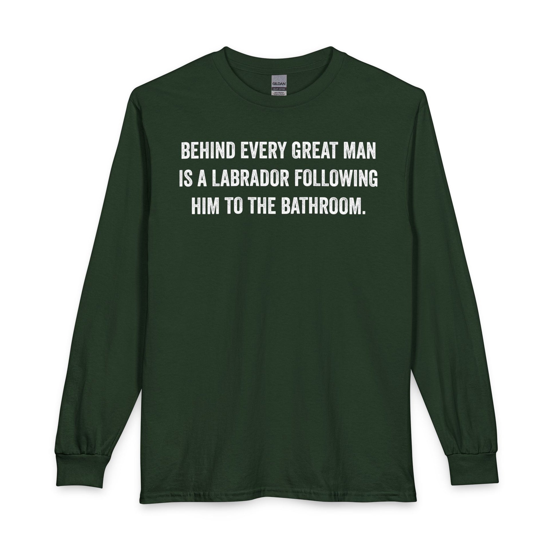 Great Man Labrador Long Sleeve Forest Green
