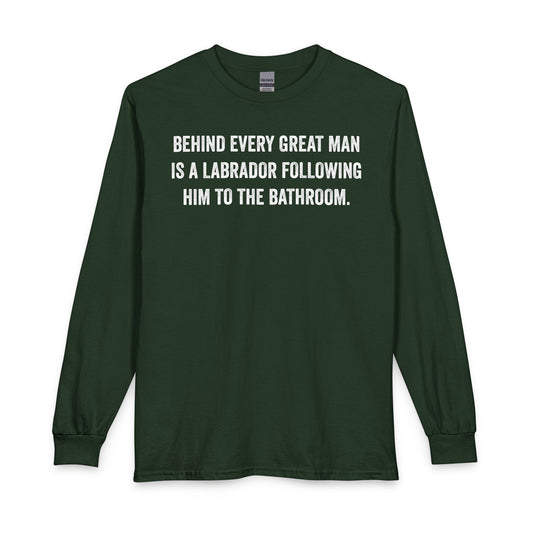 Great Man Labrador Long Sleeve Forest Green