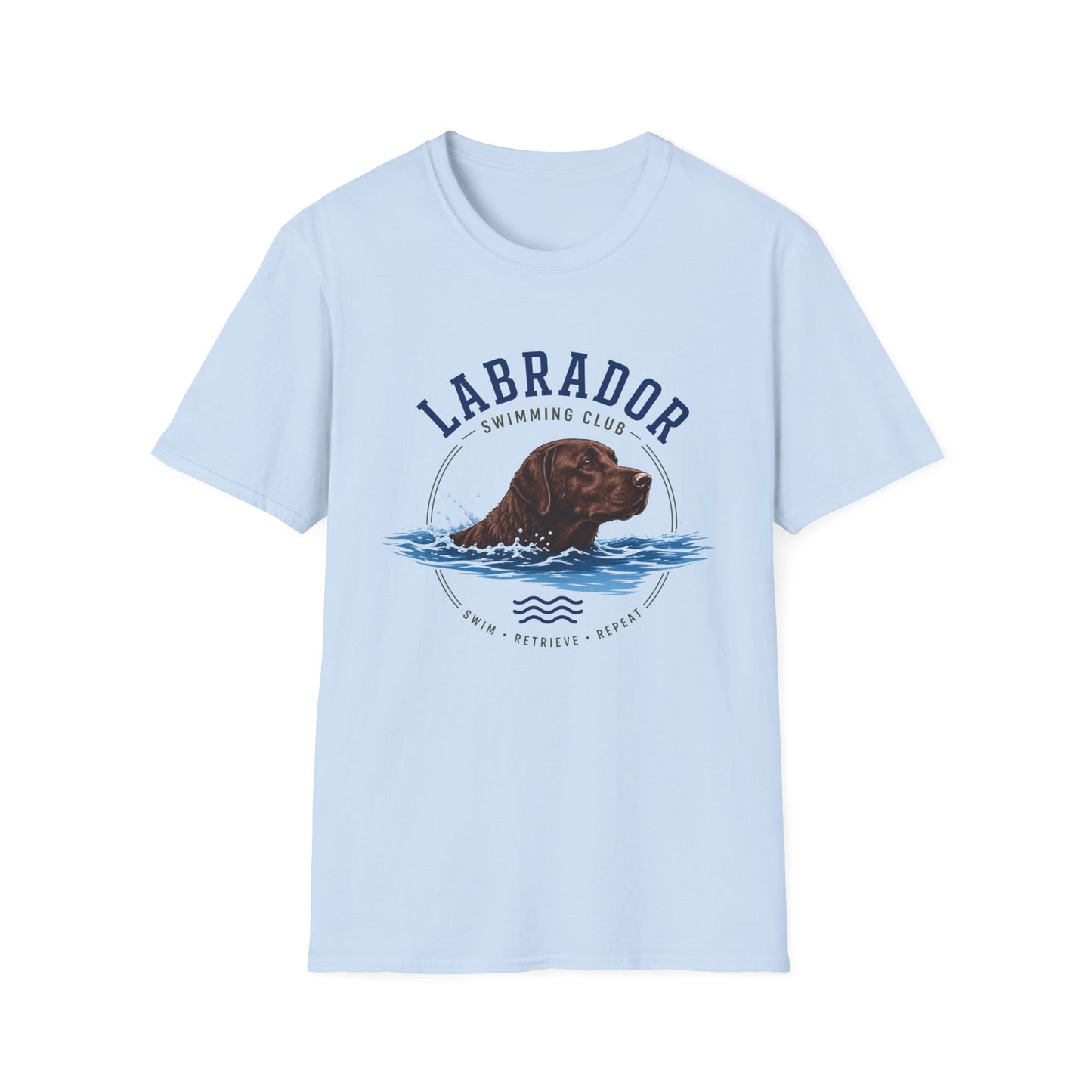 Chocolate Labrador Swimming