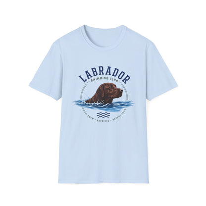 Chocolate Labrador Swimming