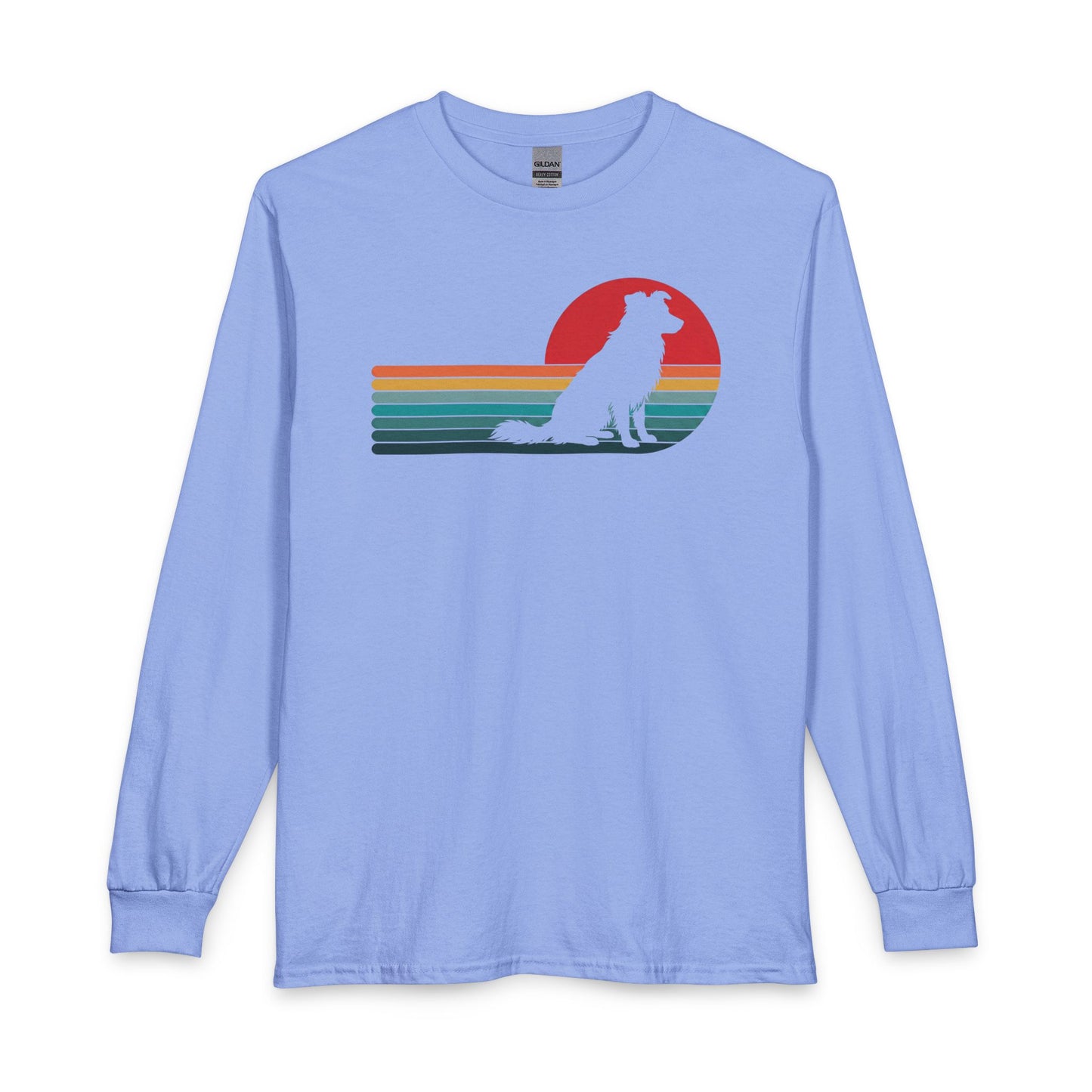 Border Collie Retro Long Sleeve