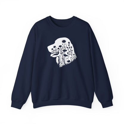 Irish Setter Flowers Crewneck Sweatshirt