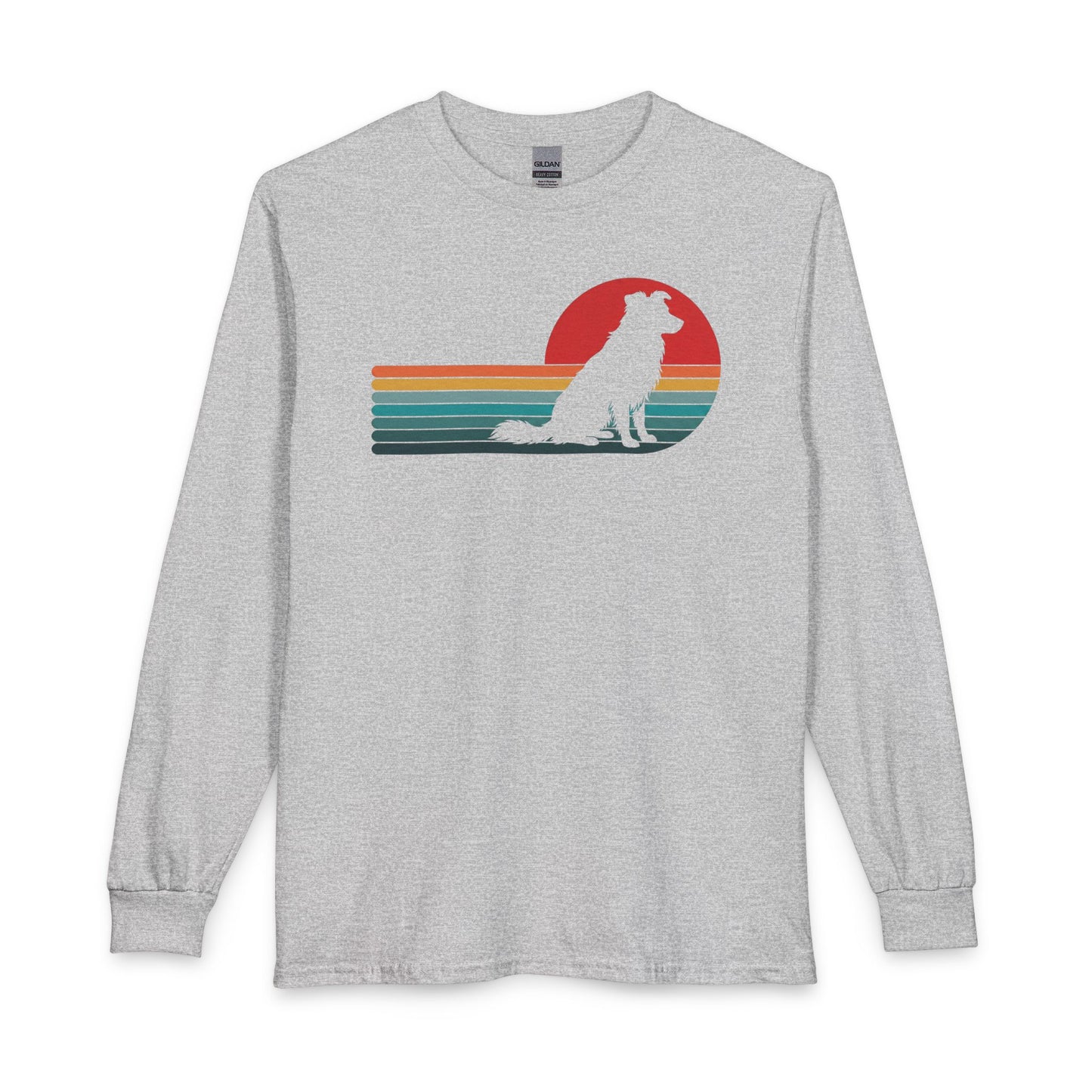 Border Collie Retro Long Sleeve