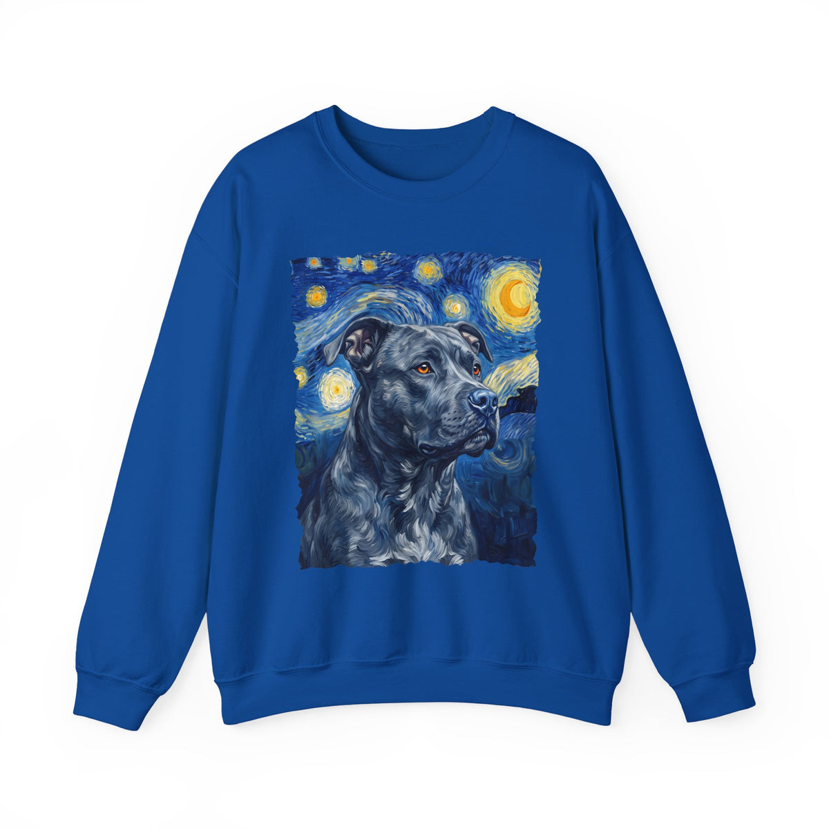 Pitbull Blue Van Gogh Crewneck Sweatshirt