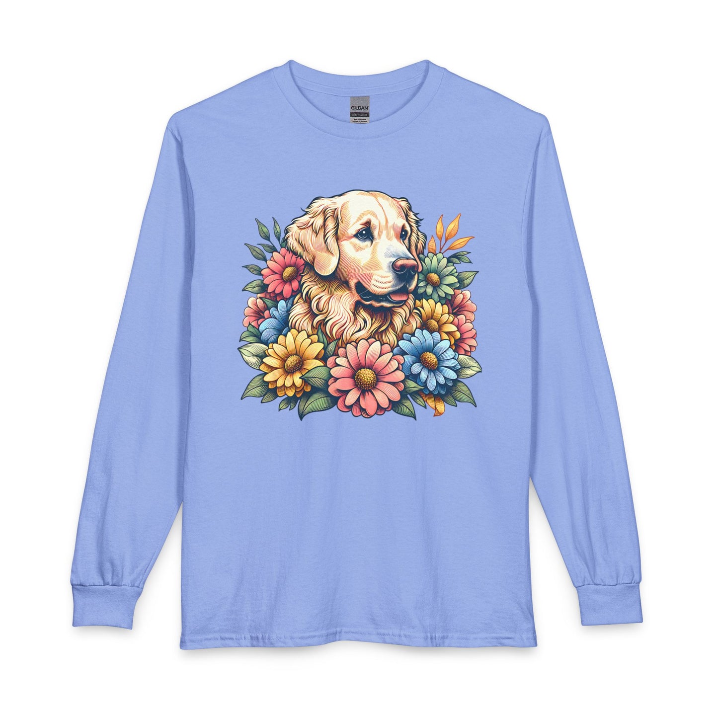 Golden Retriever Flower Long Sleeve