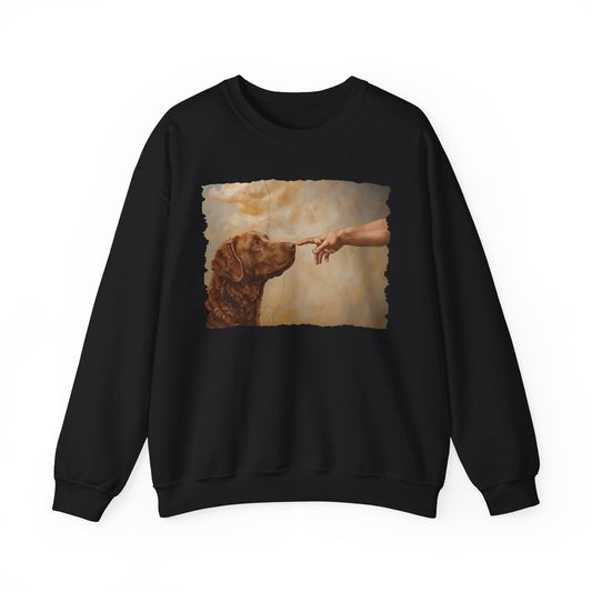 Chesapeake Bay Retriever Creation Crewneck Sweatshirt