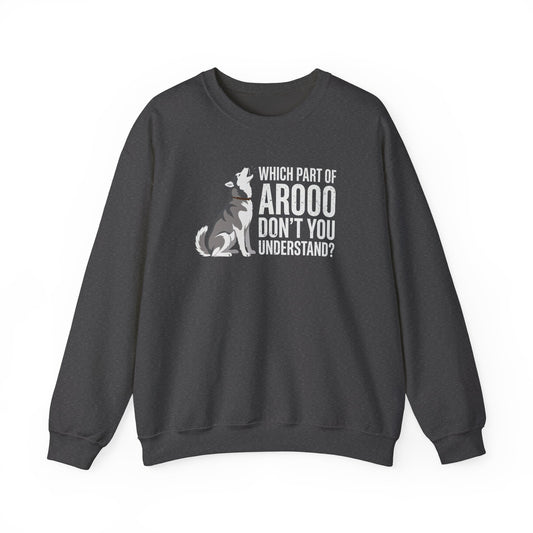 Husky Howling Crewneck Sweatshirt Dark Heather
