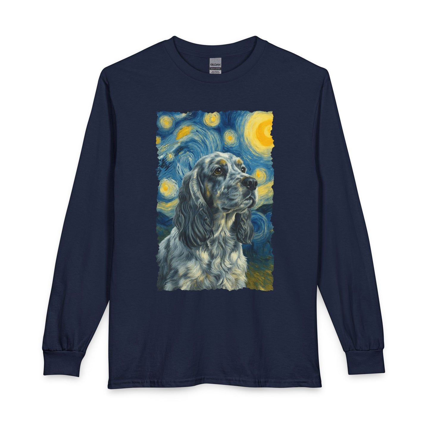 Blue Roan Cocker Spaniel Starry Night Long Sleeve