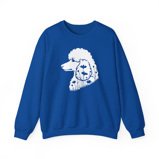 Standard Poodle Flowers 2 Crewneck Sweatshirt