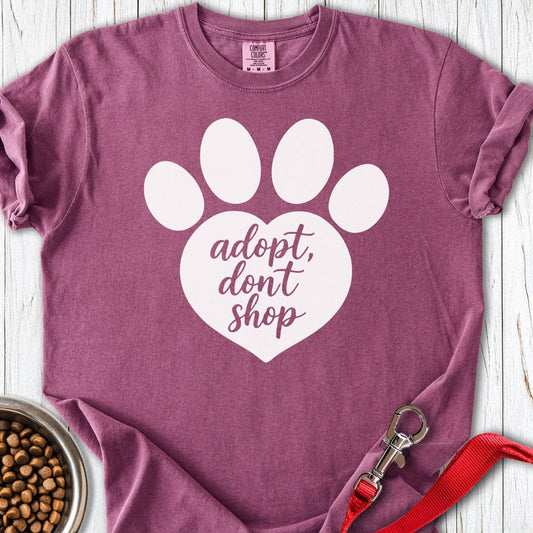 Adopt Don't Shop Premium Tee Berry