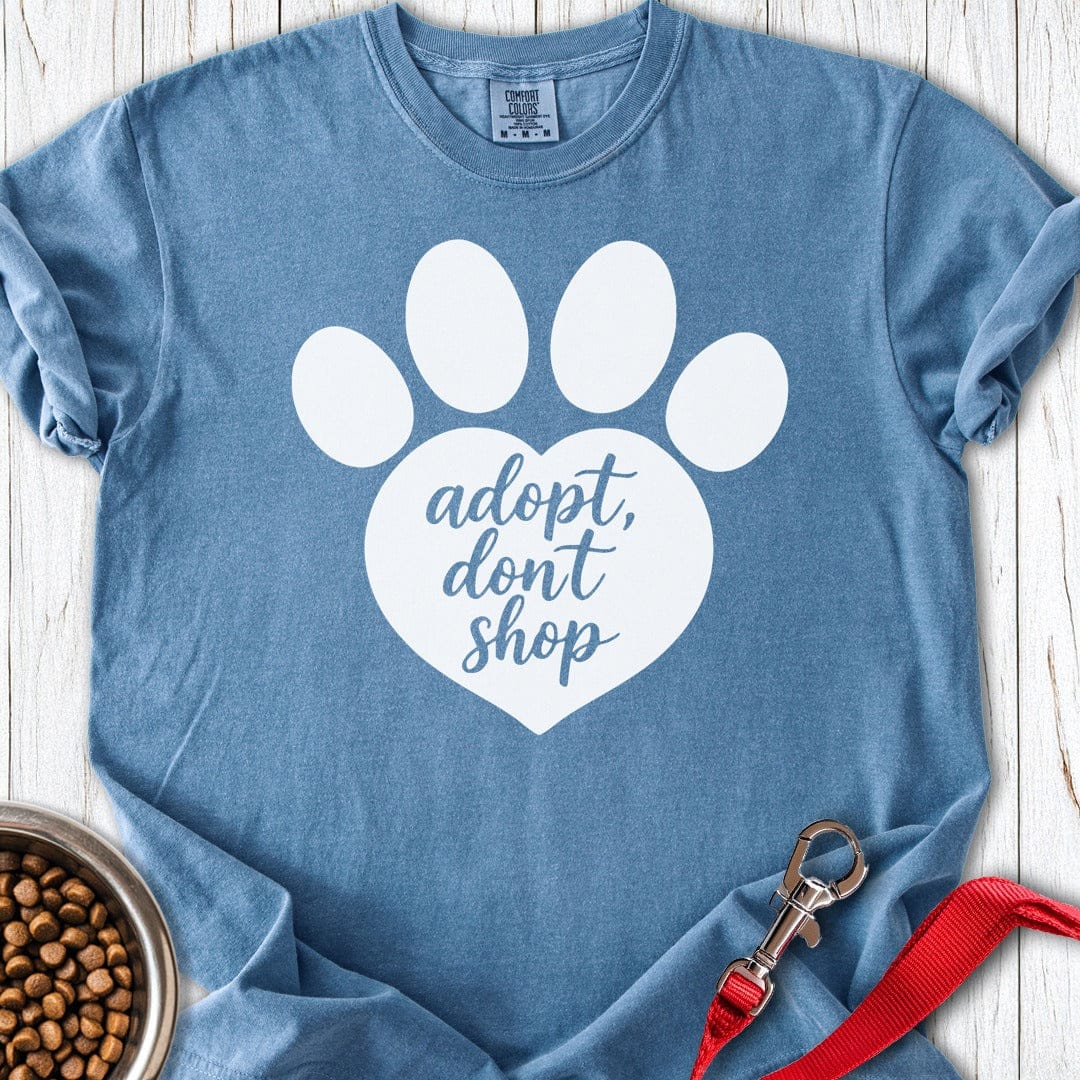 Adopt Don't Shop Premium Tee Blue Jean