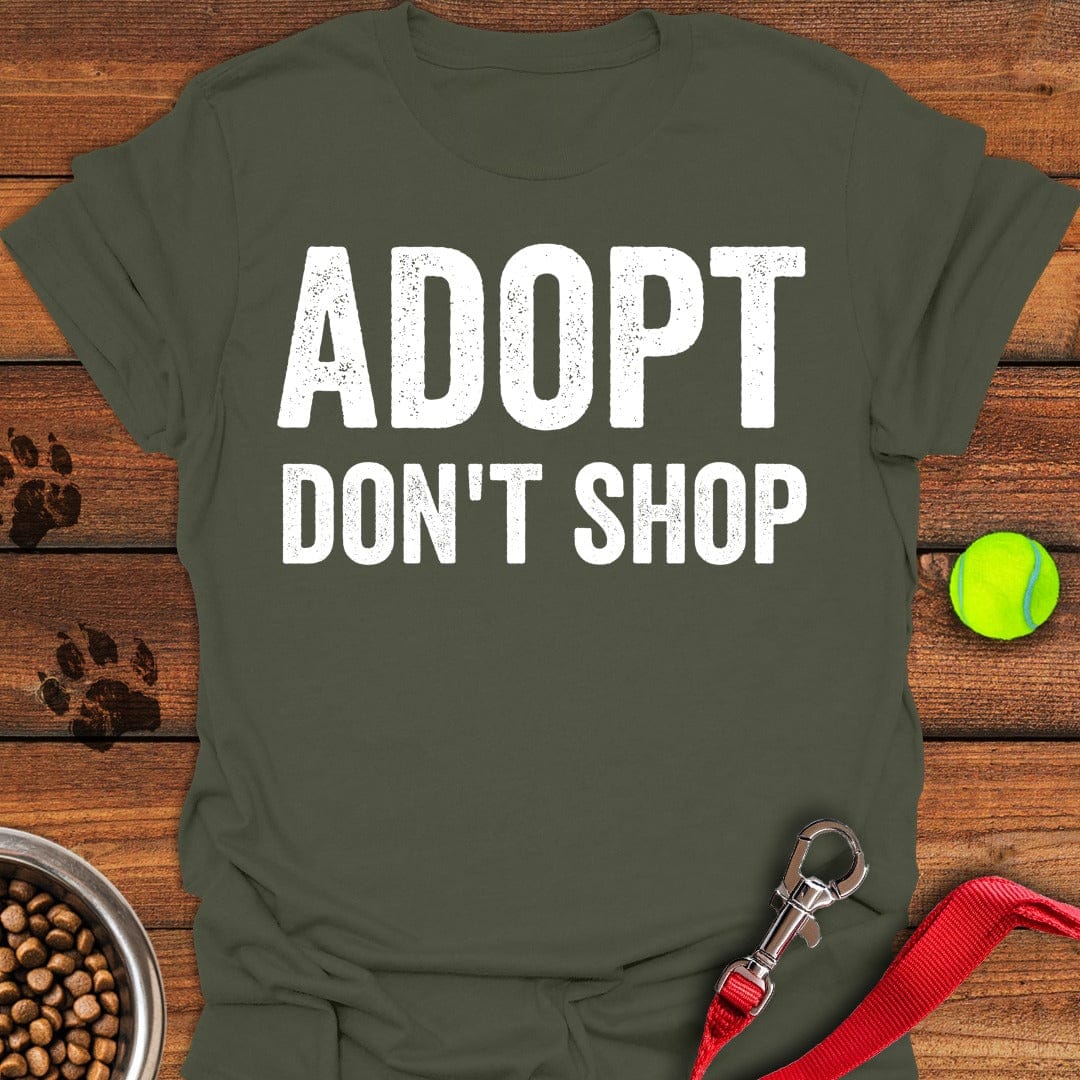 Adopt Don't Shop Rescue Military Green