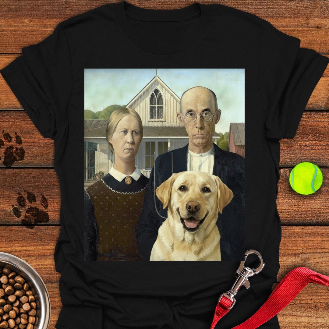 American Gothic Labrador Black