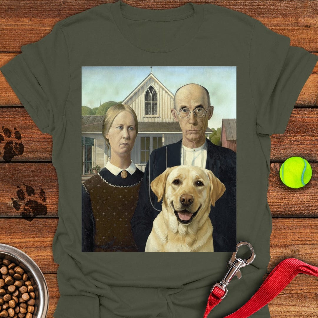 American Gothic Labrador Military Green