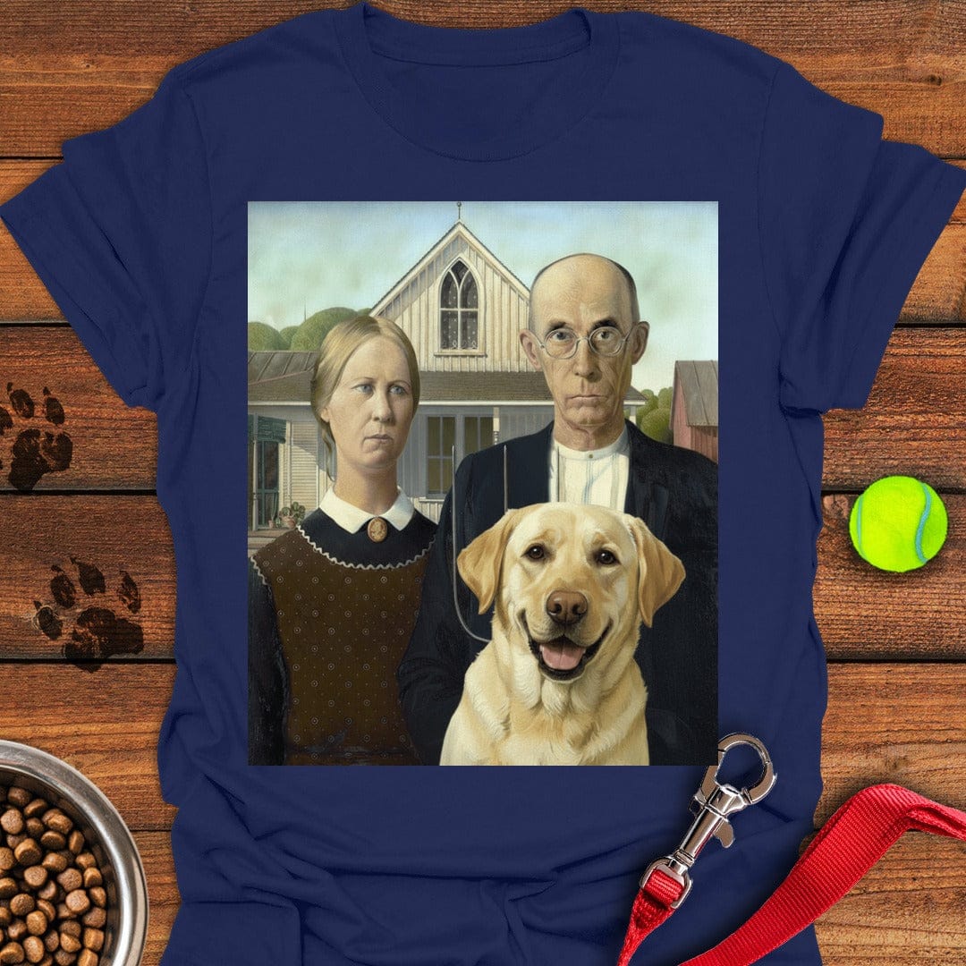 American Gothic Labrador Navy