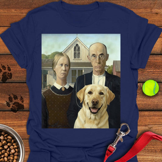 American Gothic Labrador Navy