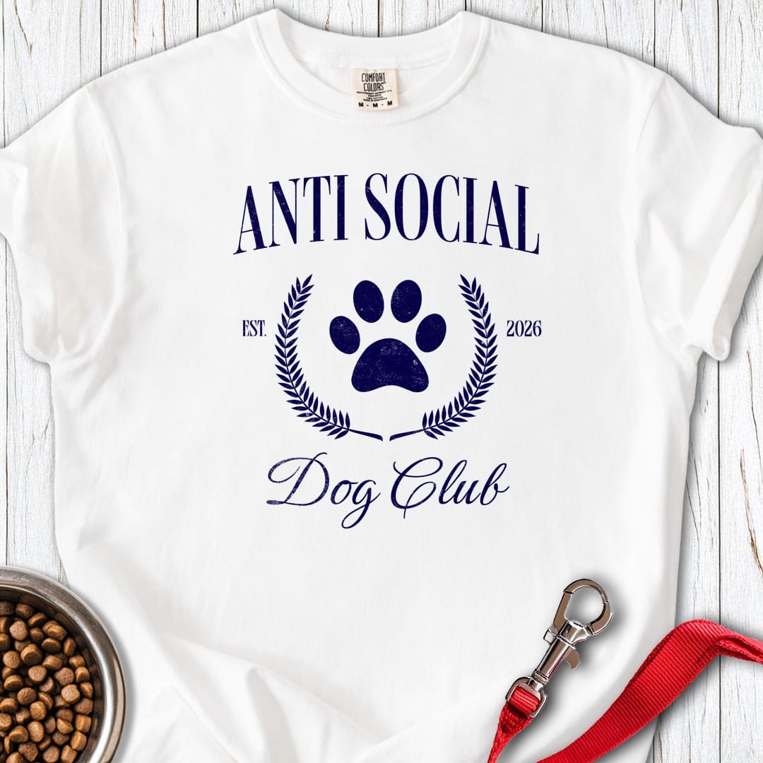 Anti Social Dog Club Premium Tee White