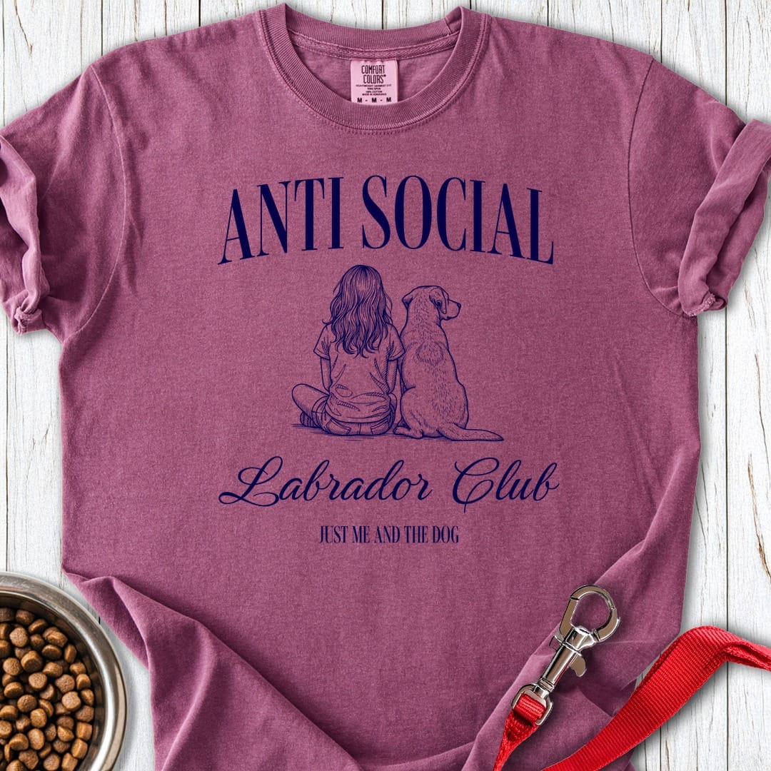 Anti Social Lab Club Premium Tee Berry