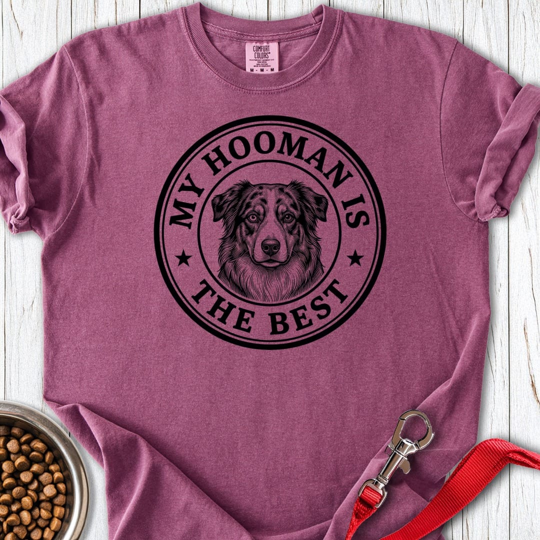 Australian Shepherd Hooman Premium Tee Berry