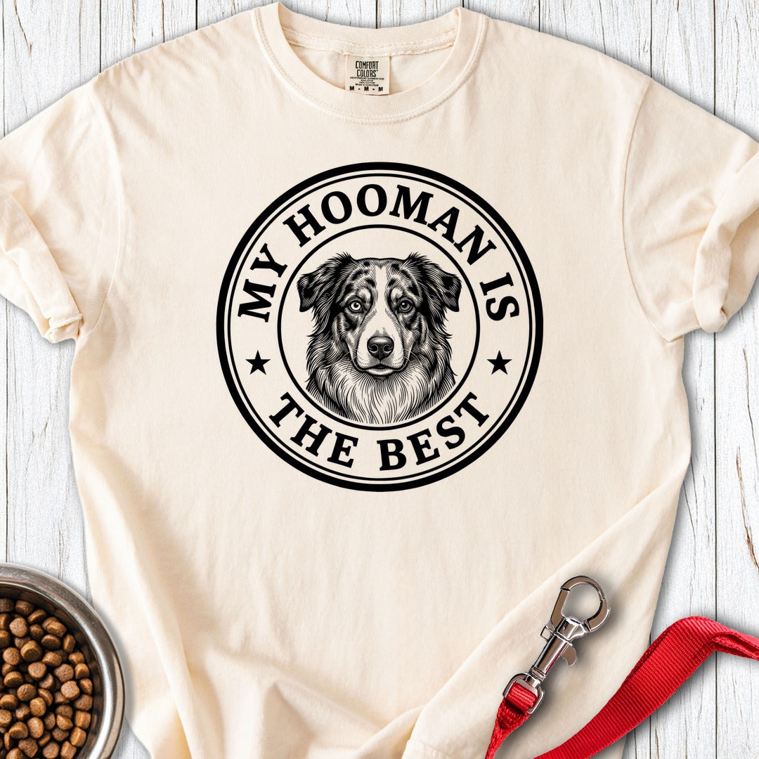 Australian Shepherd Hooman Premium Tee Ivory