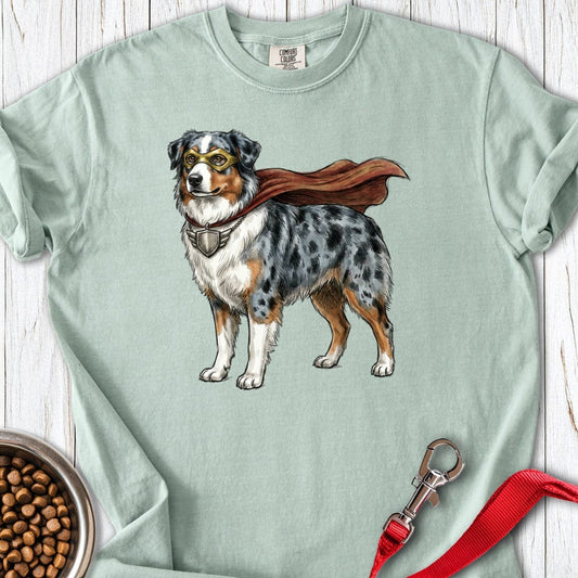 Australian Shepherd Superhero Premium Tee Bay