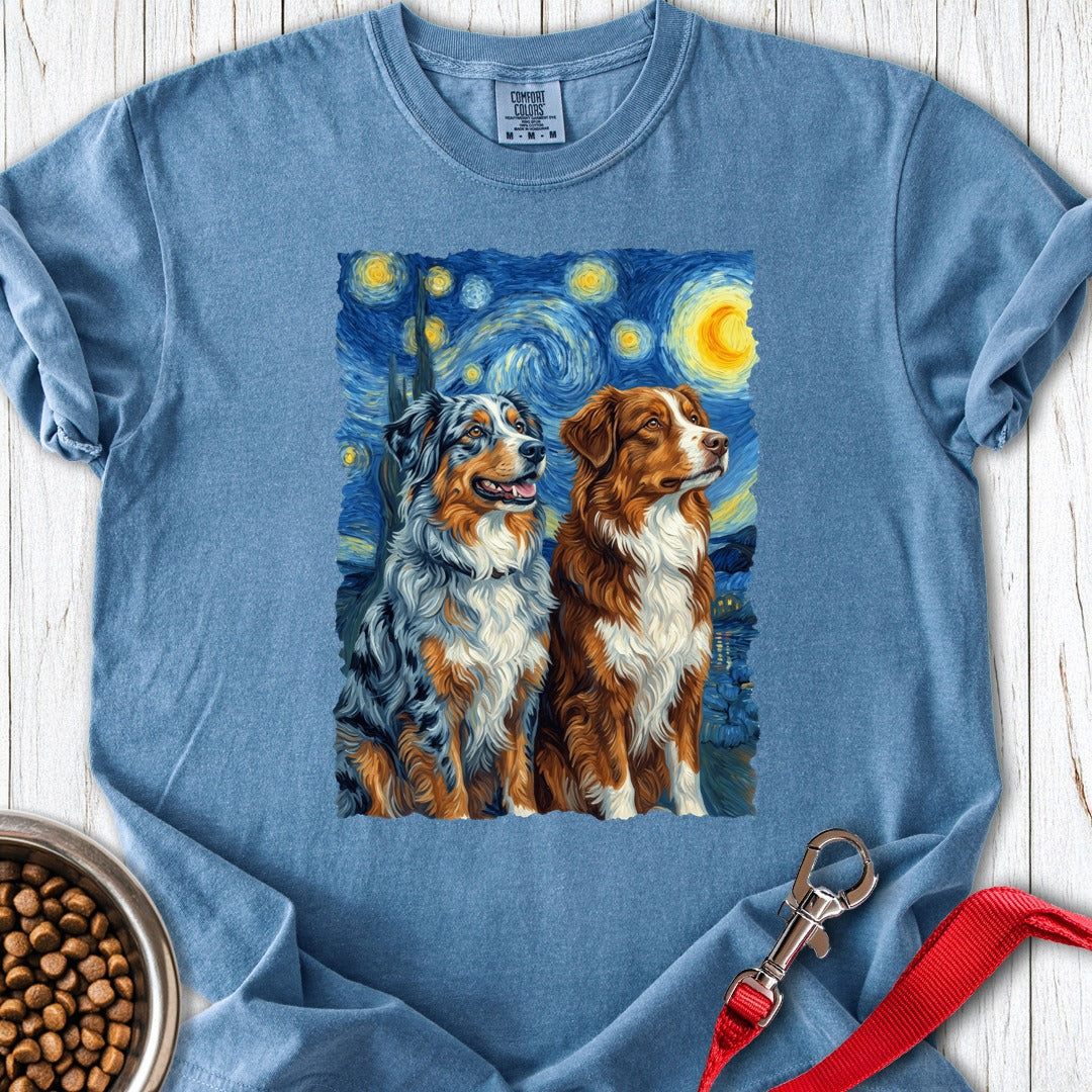 Australian Shepherds Van Gogh Blue Jean