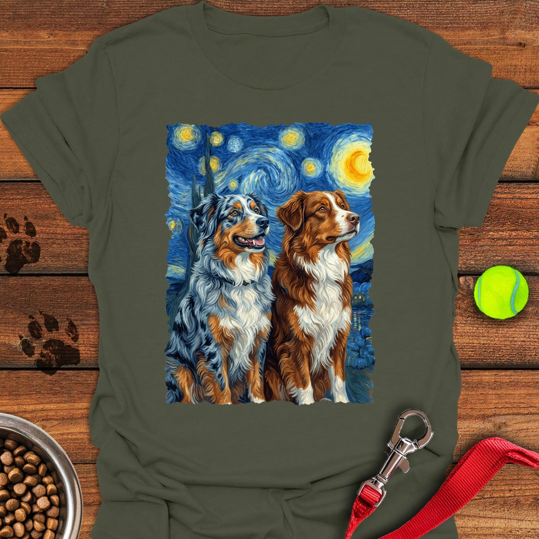 Australian Shepherds Van Gogh Military Green