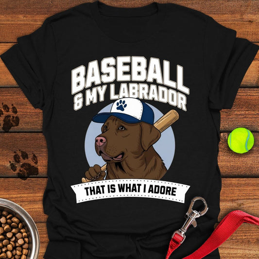 Baseball & Chocolate Labrador Black