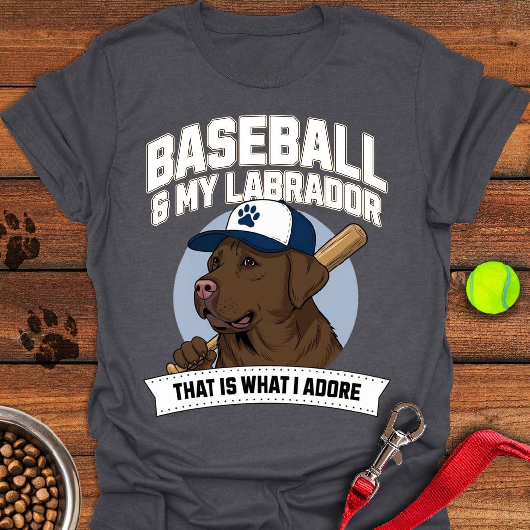 Baseball & Chocolate Labrador Dark Heather