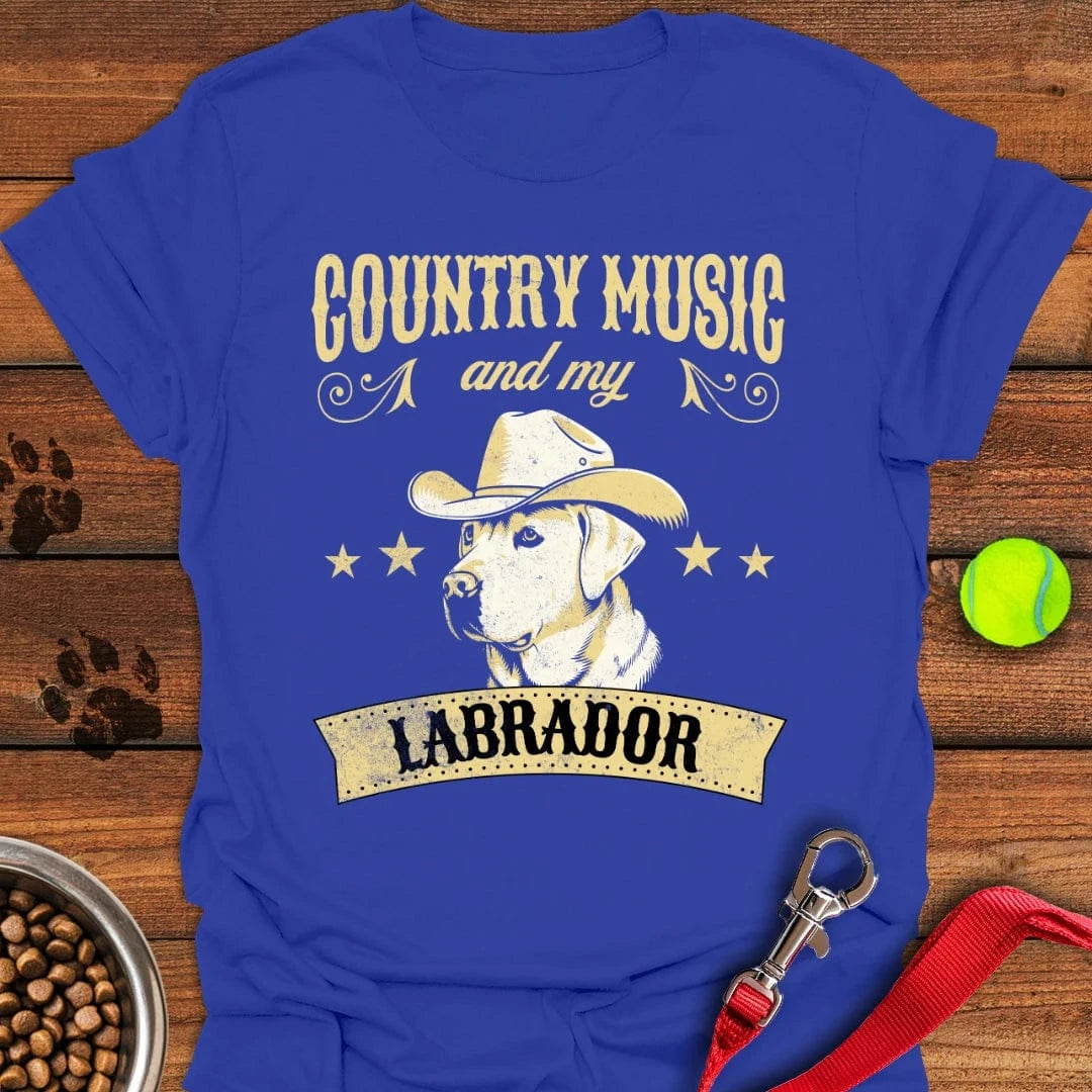Country Music & my Labrador T-Shirt Royal