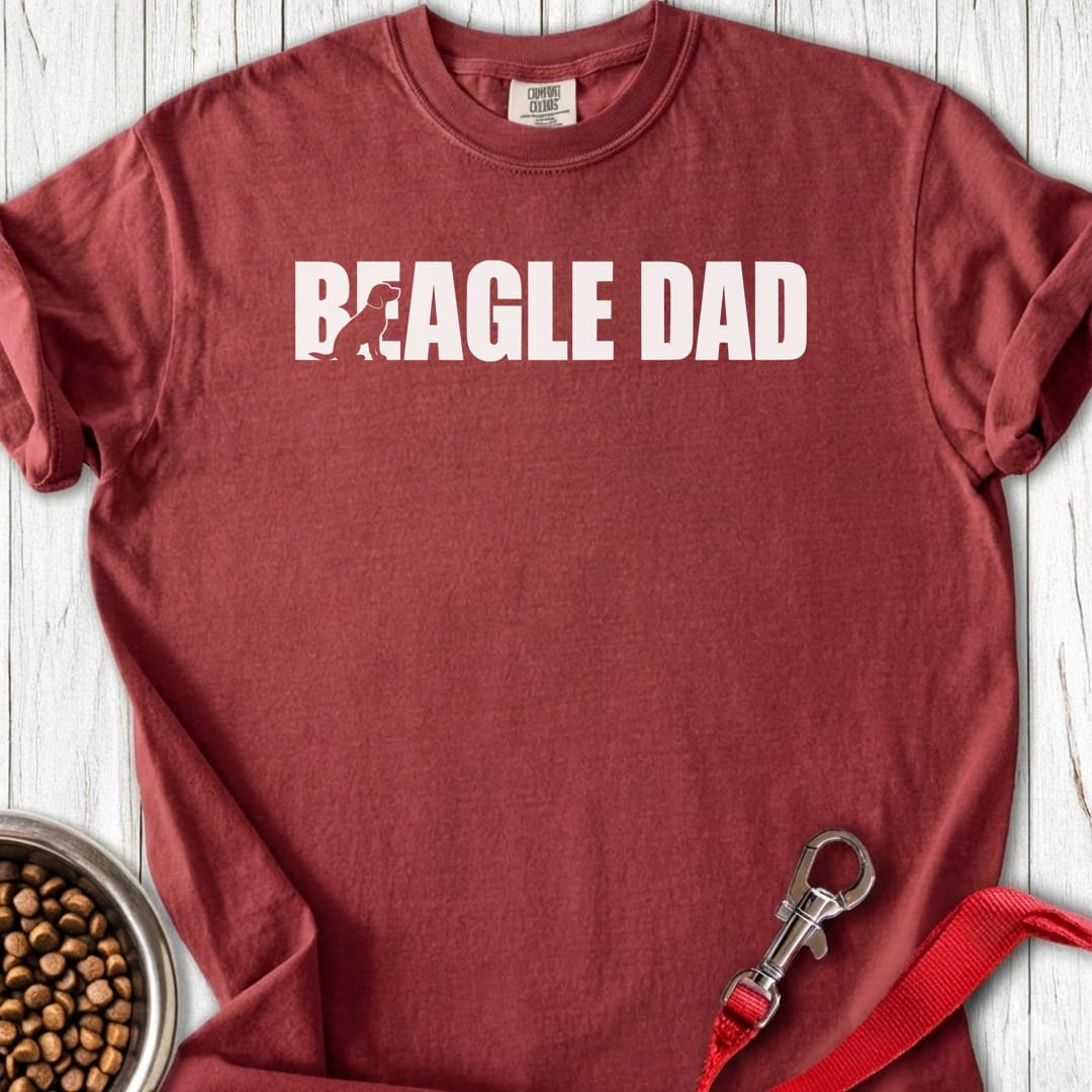 Beagle Dad Premium Tee Brick