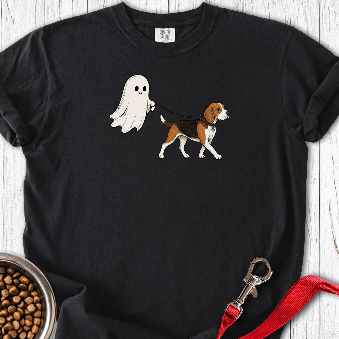 Beagle Ghost Halloween Premium Tee Black