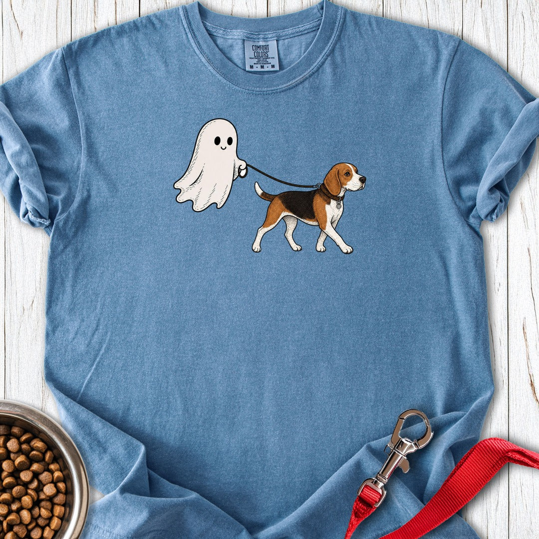 Beagle Ghost Halloween Premium Tee Blue Jean
