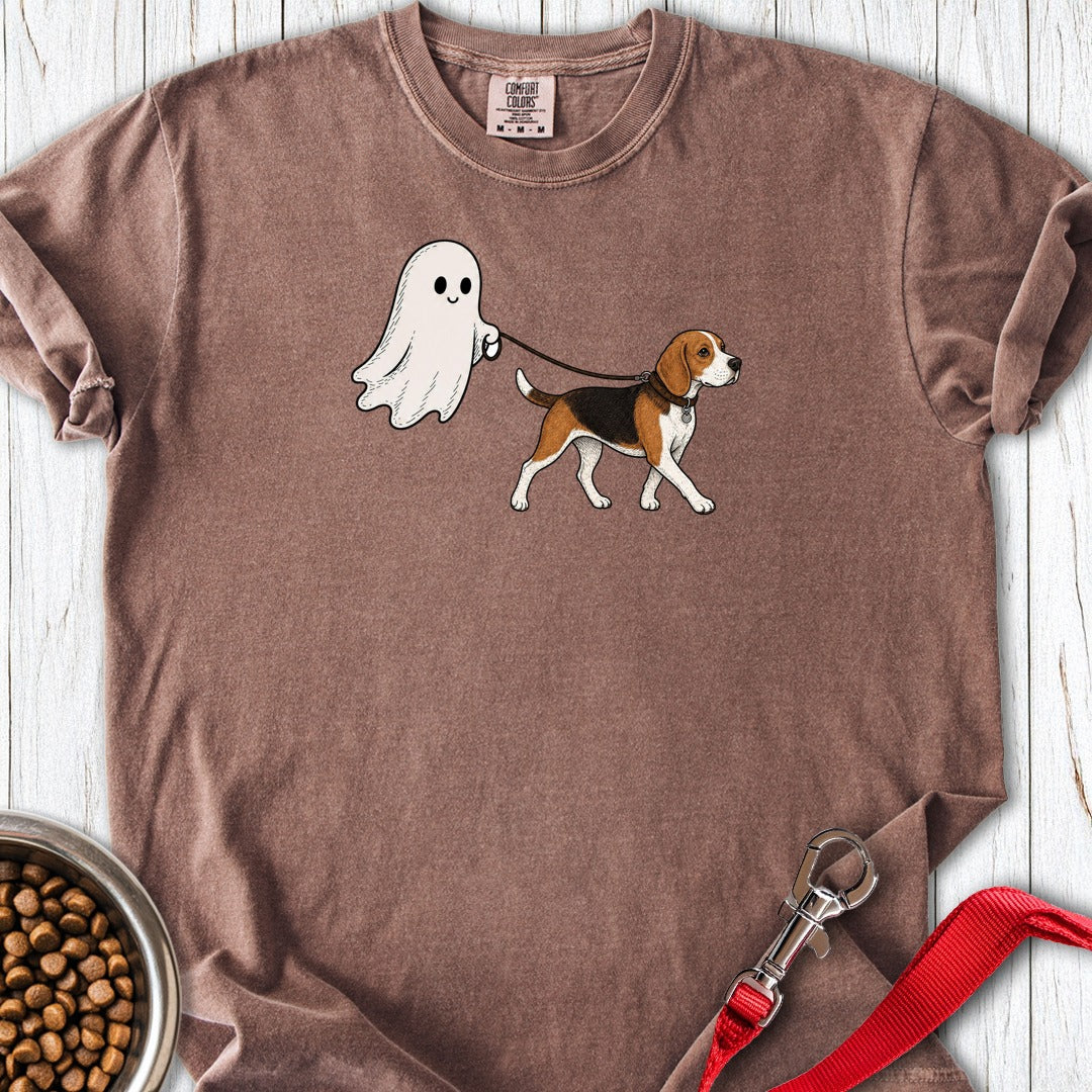 Beagle Ghost Halloween Premium Tee Espresso
