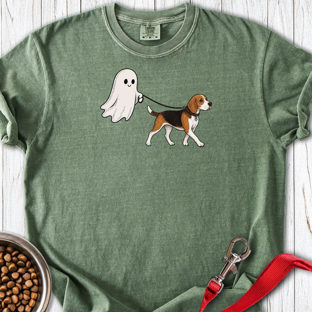 Beagle Ghost Halloween Premium Tee Moss