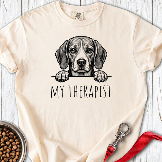 Beagle Therapist Premium Tee Ivory