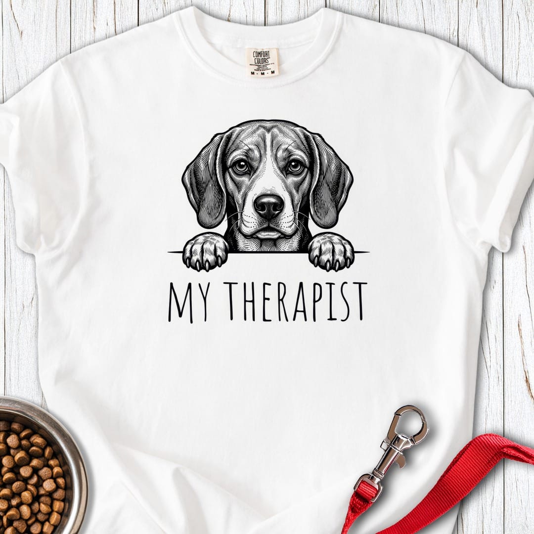 Beagle Therapist Premium Tee White