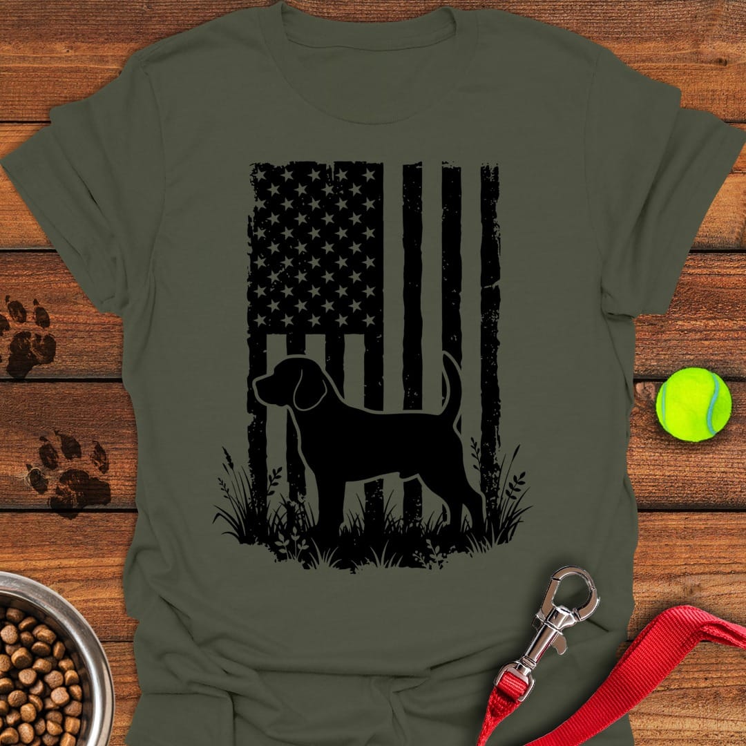 Beagle USA Flag Military Green