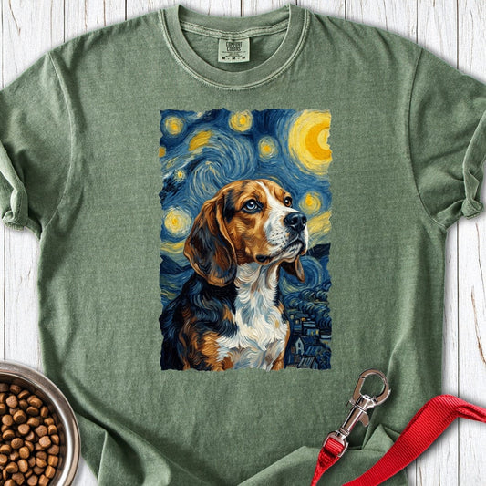 Beagle Van Gogh Premium Tee Moss