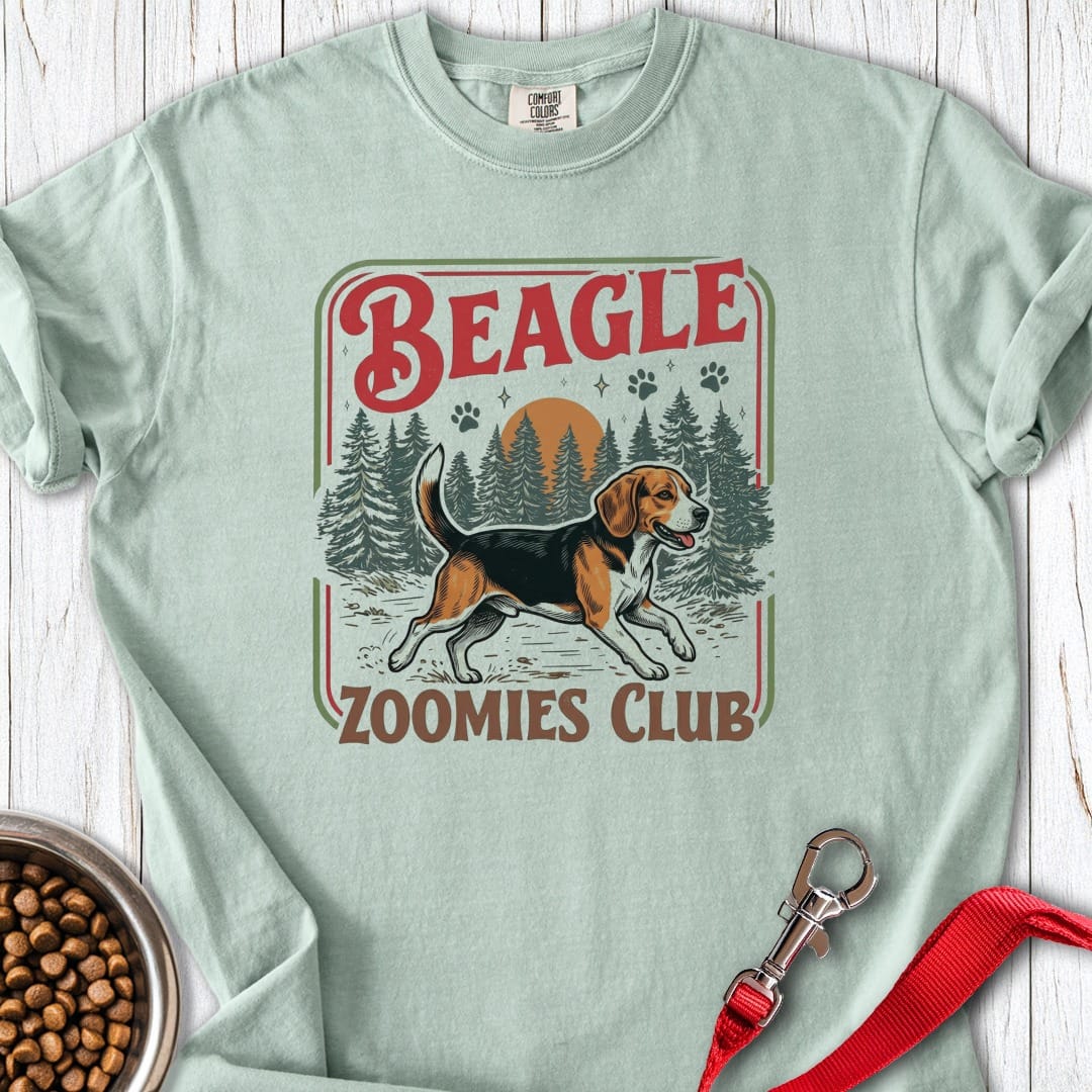Beagle Zoomies Club Premium Tee Bay