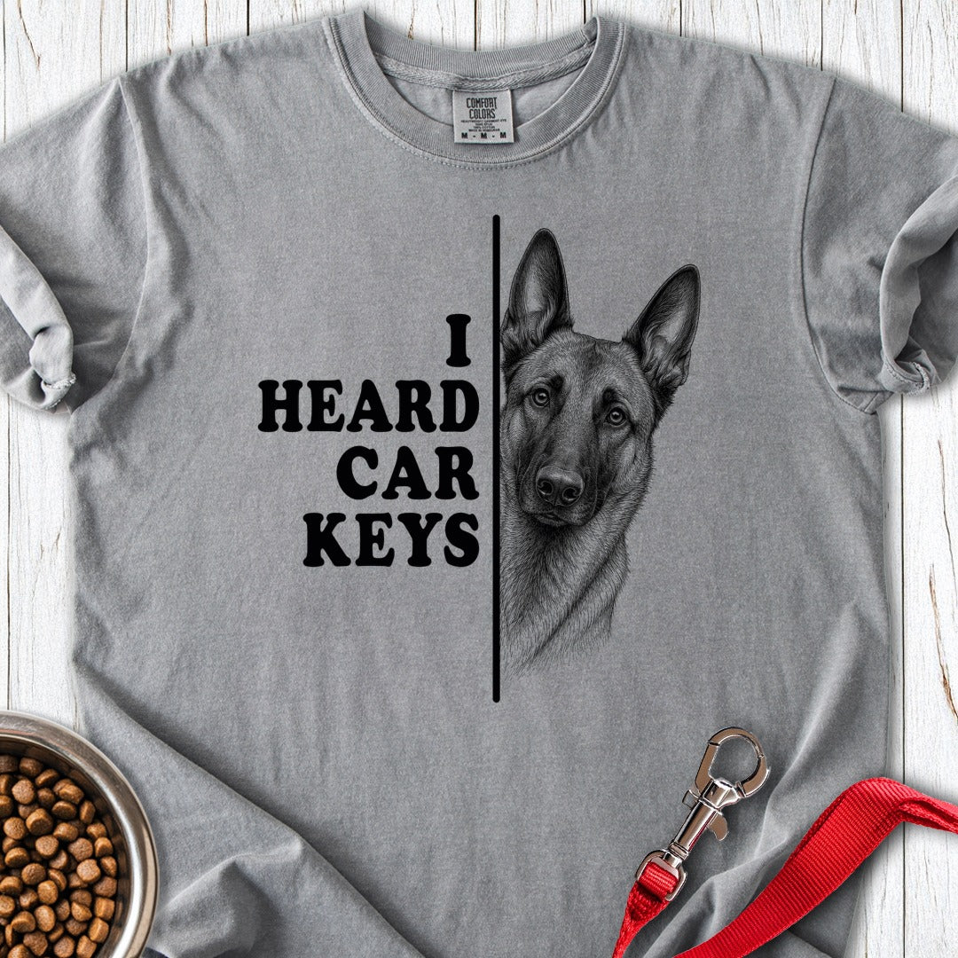 Belgian Malinois Car Keys Premium Tee Grey